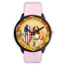 Load image into Gallery viewer, Basset Hound Dog New Jersey Christmas Special Wrist Watch-Free Shipping