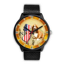 Load image into Gallery viewer, Basset Hound Dog New Jersey Christmas Special Wrist Watch-Free Shipping