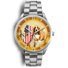 Load image into Gallery viewer, Basset Hound New Jersey Christmas Special Limited Edition Wrist Watch-Free Shipping
