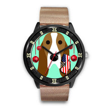 Load image into Gallery viewer, Basset Hound Dog Vector New Jersey Christmas Special Wrist Watch-Free Shipping