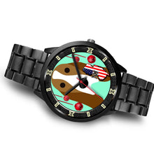 Load image into Gallery viewer, Basset Hound Dog Vector New Jersey Christmas Special Wrist Watch-Free Shipping