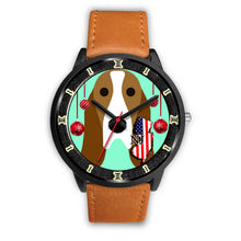 Load image into Gallery viewer, Basset Hound Dog Vector New Jersey Christmas Special Wrist Watch-Free Shipping