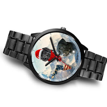 Load image into Gallery viewer, Black Labrador Retriever Florida Christmas Special Wrist Watch-Free Shipping