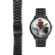 Load image into Gallery viewer, Black Labrador Retriever Florida Christmas Special Wrist Watch-Free Shipping