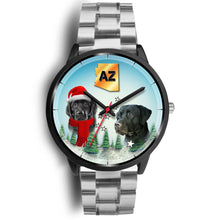 Load image into Gallery viewer, Black Labrador Retriever Arizona Christmas Special Wrist Watch-Free Shipping