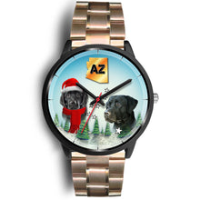 Load image into Gallery viewer, Black Labrador Retriever Arizona Christmas Special Wrist Watch-Free Shipping