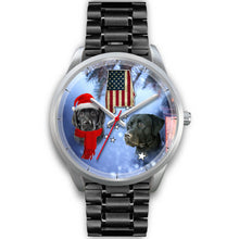 Load image into Gallery viewer, Black Labrador Retriever Alabama Christmas Special Wrist Watch-Free Shipping