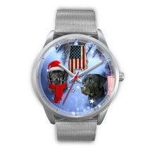 Load image into Gallery viewer, Black Labrador Retriever Alabama Christmas Special Wrist Watch-Free Shipping