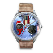 Load image into Gallery viewer, Black Labrador Retriever Alabama Christmas Special Wrist Watch-Free Shipping