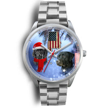 Load image into Gallery viewer, Black Labrador Retriever Alabama Christmas Special Wrist Watch-Free Shipping