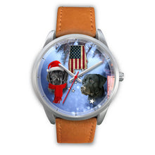 Load image into Gallery viewer, Black Labrador Retriever Alabama Christmas Special Wrist Watch-Free Shipping