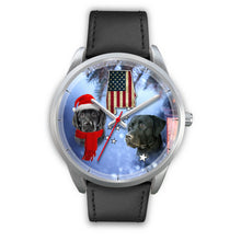 Load image into Gallery viewer, Black Labrador Retriever Alabama Christmas Special Wrist Watch-Free Shipping