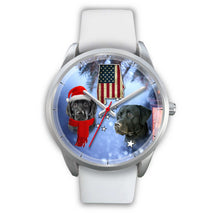 Load image into Gallery viewer, Black Labrador Retriever Alabama Christmas Special Wrist Watch-Free Shipping