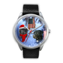 Load image into Gallery viewer, Black Labrador Retriever Alabama Christmas Special Wrist Watch-Free Shipping