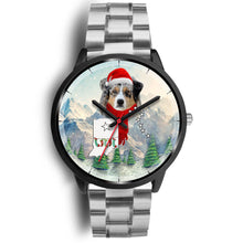 Load image into Gallery viewer, Australian Shepherd Indiana Christmas Special Wrist Watch-Free Shipping
