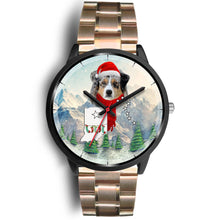 Load image into Gallery viewer, Australian Shepherd Indiana Christmas Special Wrist Watch-Free Shipping