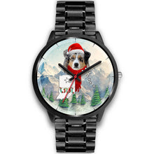 Load image into Gallery viewer, Australian Shepherd Indiana Christmas Special Wrist Watch-Free Shipping