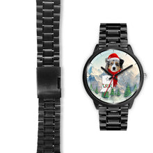 Load image into Gallery viewer, Australian Shepherd Indiana Christmas Special Wrist Watch-Free Shipping