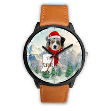 Load image into Gallery viewer, Australian Shepherd Indiana Christmas Special Wrist Watch-Free Shipping