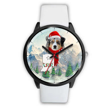 Load image into Gallery viewer, Australian Shepherd Indiana Christmas Special Wrist Watch-Free Shipping