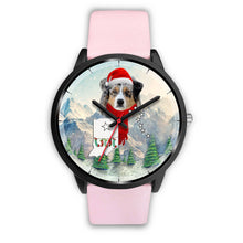 Load image into Gallery viewer, Australian Shepherd Indiana Christmas Special Wrist Watch-Free Shipping