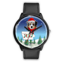 Load image into Gallery viewer, Australian Shepherd Iowa Christmas Special Wrist Watch-Free Shipping
