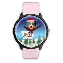 Load image into Gallery viewer, Australian Shepherd Iowa Christmas Special Wrist Watch-Free Shipping