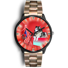 Load image into Gallery viewer, Alaskan Malamute Dog New Jersey Christmas Special Wrist Watch-Free Shipping