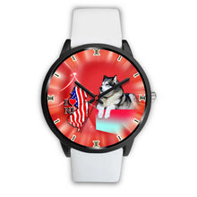 Load image into Gallery viewer, Alaskan Malamute Dog New Jersey Christmas Special Wrist Watch-Free Shipping