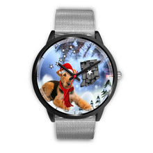 Load image into Gallery viewer, Airedale Terrier Indiana Christmas Special Wrist Watch-Free Shipping