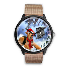 Load image into Gallery viewer, Airedale Terrier Indiana Christmas Special Wrist Watch-Free Shipping