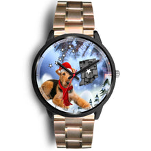 Load image into Gallery viewer, Airedale Terrier Indiana Christmas Special Wrist Watch-Free Shipping