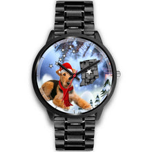 Load image into Gallery viewer, Airedale Terrier Indiana Christmas Special Wrist Watch-Free Shipping