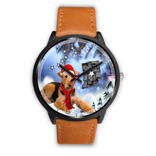 Load image into Gallery viewer, Airedale Terrier Indiana Christmas Special Wrist Watch-Free Shipping