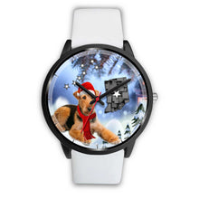Load image into Gallery viewer, Airedale Terrier Indiana Christmas Special Wrist Watch-Free Shipping