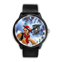 Load image into Gallery viewer, Airedale Terrier Indiana Christmas Special Wrist Watch-Free Shipping