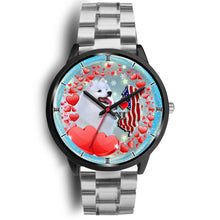 Load image into Gallery viewer, American Eskimo Dog New Jersey Christmas Special Wrist Watch-Free Shipping