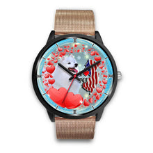Load image into Gallery viewer, American Eskimo Dog New Jersey Christmas Special Wrist Watch-Free Shipping