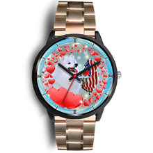 Load image into Gallery viewer, American Eskimo Dog New Jersey Christmas Special Wrist Watch-Free Shipping