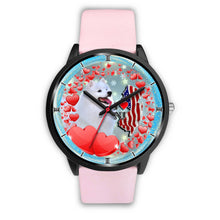 Load image into Gallery viewer, American Eskimo Dog New Jersey Christmas Special Wrist Watch-Free Shipping