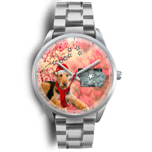 Load image into Gallery viewer, Airedale Terrier Iowa Christmas Special Wrist Watch-Free Shipping