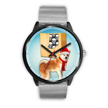 Load image into Gallery viewer, Akita Inu Indiana Christmas Special Wrist Watch-Free Shipping