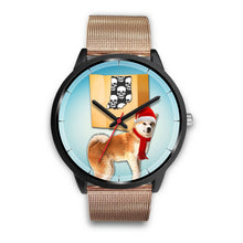 Load image into Gallery viewer, Akita Inu Indiana Christmas Special Wrist Watch-Free Shipping