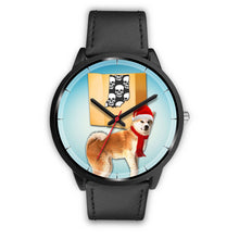 Load image into Gallery viewer, Akita Inu Indiana Christmas Special Wrist Watch-Free Shipping
