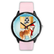 Load image into Gallery viewer, Akita Inu Indiana Christmas Special Wrist Watch-Free Shipping
