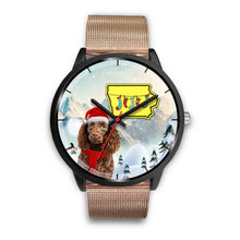 Load image into Gallery viewer, American Water Spaniel Iowa Christmas Special Wrist Watch-Free Shipping