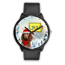 Load image into Gallery viewer, American Water Spaniel Iowa Christmas Special Wrist Watch-Free Shipping