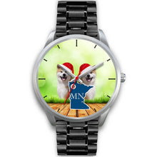 Load image into Gallery viewer, Akita Dog Minnesota Christmas Special Wrist Watch-Free Shipping