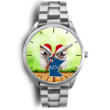Load image into Gallery viewer, Akita Dog Minnesota Christmas Special Wrist Watch-Free Shipping