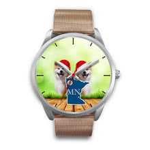 Load image into Gallery viewer, Akita Dog Minnesota Christmas Special Wrist Watch-Free Shipping